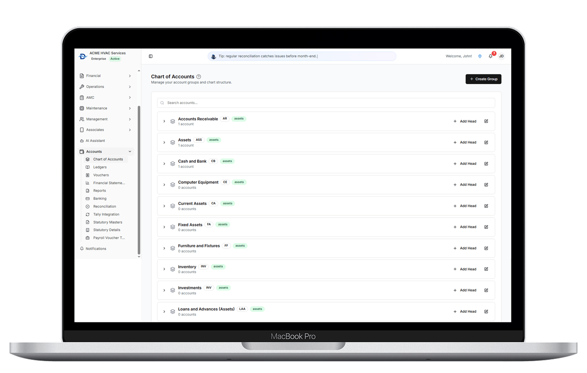 Accounts and Client Management