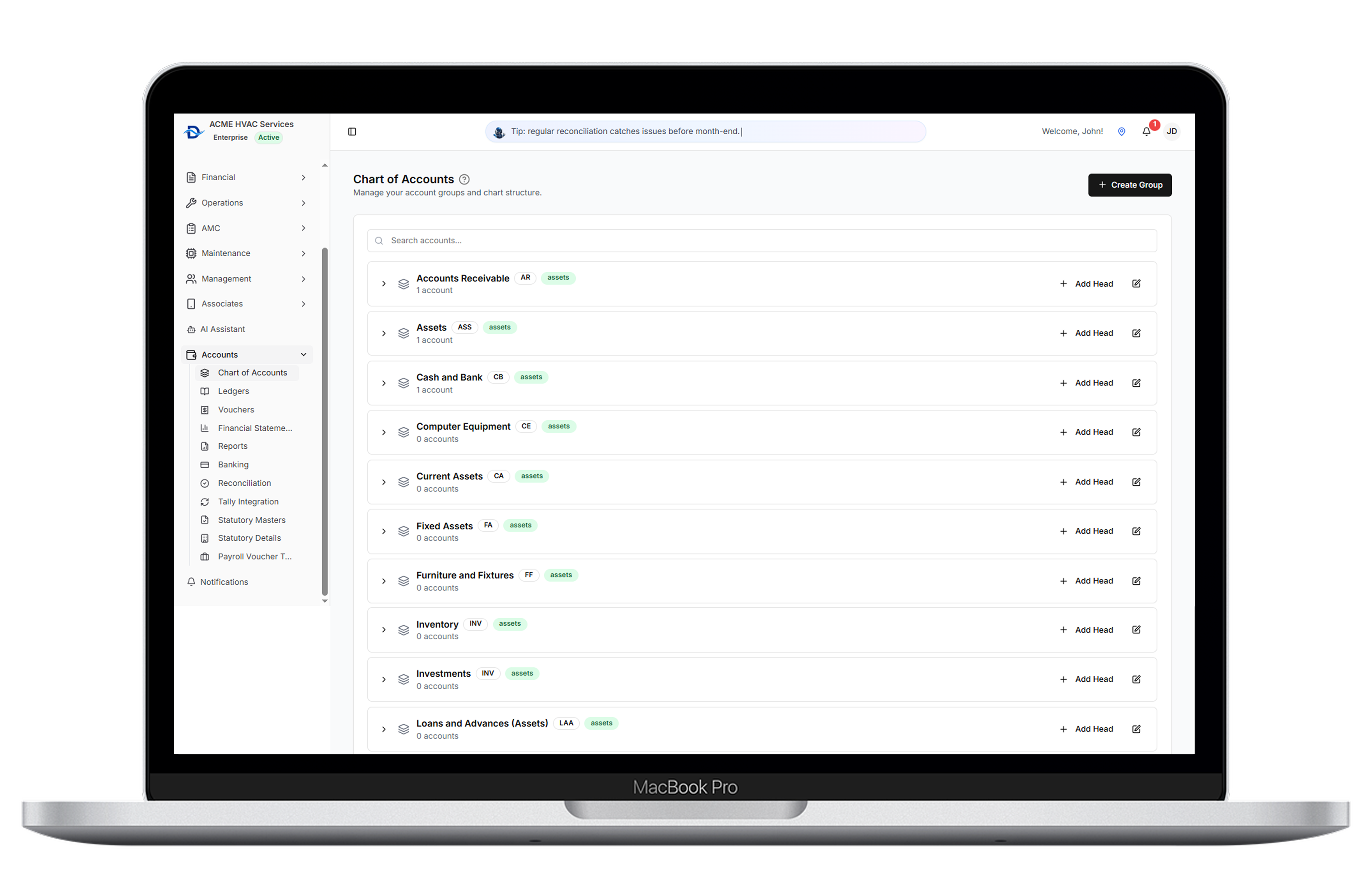 Accounts and Client Management